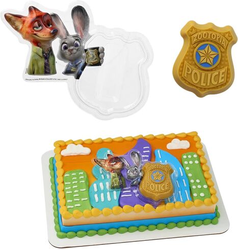 Disney's Zootopia Rings, Cupcake Decorations Featuring Judy Hopps, Nick Wilde & Flash Slothmore - 24 Pack in Saudi Arabia