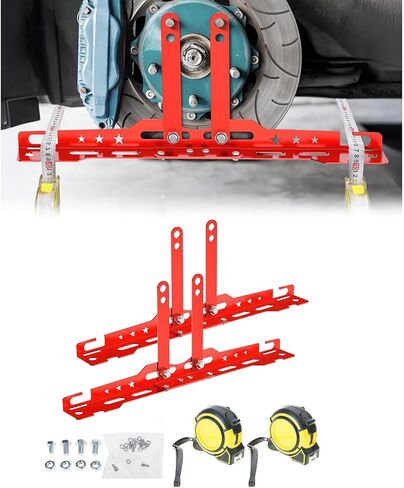 Professional Wheel Leveling Alignment Tool Suitable for 14mm 16mm Nut Includes Measuring Tape Wall Mountable Design Wheel Alignment Tool Set in Kuwait