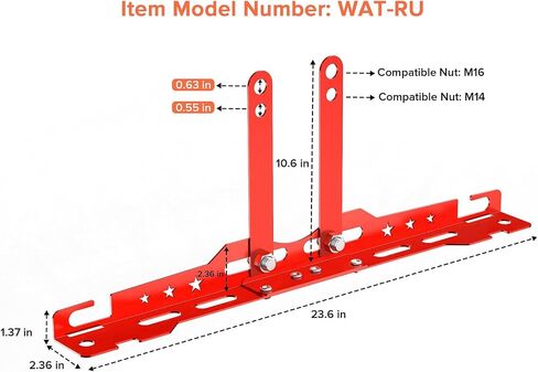 Professional Wheel Leveling Alignment Tool Suitable for 14mm 16mm Nut Includes Measuring Tape Wall Mountable Design Wheel Alignment Tool Set in Saudi Arabia