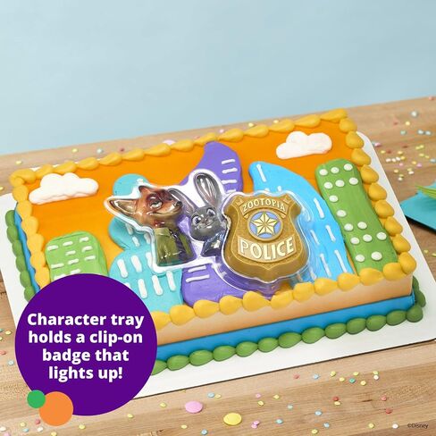 Disney's Zootopia Rings, Cupcake Decorations Featuring Judy Hopps, Nick Wilde & Flash Slothmore - 24 Pack in Saudi Arabia