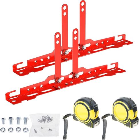 Professional Wheel Leveling Alignment Tool Suitable for 14mm 16mm Nut Includes Measuring Tape Wall Mountable Design Wheel Alignment Tool Set in Saudi Arabia