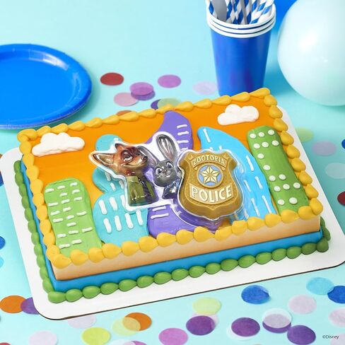 Disney's Zootopia Rings, Cupcake Decorations Featuring Judy Hopps, Nick Wilde & Flash Slothmore - 24 Pack in Saudi Arabia