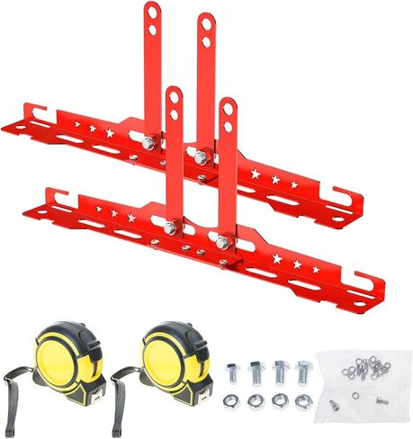 Professional Wheel Leveling Alignment Tool Suitable for 14mm 16mm Nut Includes Measuring Tape Wall Mountable Design Wheel Alignment Tool Set in Saudi Arabia