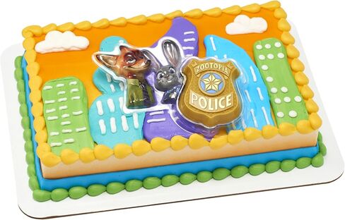 Disney's Zootopia Rings, Cupcake Decorations Featuring Judy Hopps, Nick Wilde & Flash Slothmore - 24 Pack in Saudi Arabia