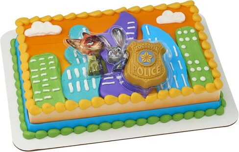 Disney's Zootopia Rings, Cupcake Decorations Featuring Judy Hopps, Nick Wilde & Flash Slothmore - 24 Pack in Saudi Arabia