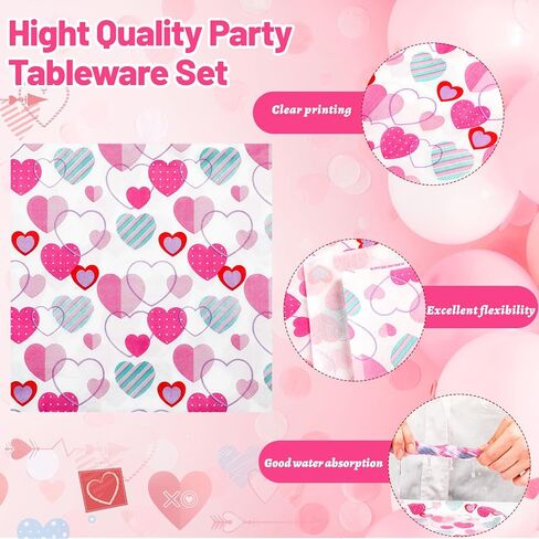 Bokon 96 Pcs Christmas Plates and Napkins Sets Christmas Party Supplies Decorations Santa Belt Disposable Party Dinnerware Knives Forks Spoons for Xmas Holiday Dinner Home Serves 24 in Saudi Arabia