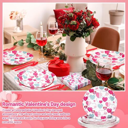 Bokon 96 Pcs Christmas Plates and Napkins Sets Christmas Party Supplies Decorations Santa Belt Disposable Party Dinnerware Knives Forks Spoons for Xmas Holiday Dinner Home Serves 24 in Saudi Arabia