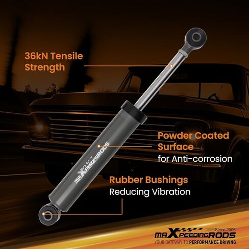 ممتص صدمات maxpeedingrods 2-3 بوصة أمامي و4-5 بوصة خلفي لسيارة Chevy C10 1963-1972، مجموعة صدمات خفض مطورة مشحونة بالنيتروجين in Kuwait