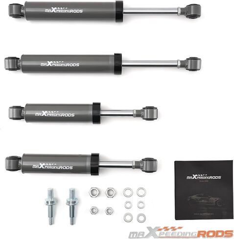 ممتص صدمات maxpeedingrods 2-3 بوصة أمامي و4-5 بوصة خلفي لسيارة Chevy C10 1963-1972، مجموعة صدمات خفض مطورة مشحونة بالنيتروجين in Kuwait
