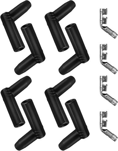 135 45 Degree Silicone Boots and Terminal Kit Fit for 7mm-8.5mm Spark Plug Wire, Include 8 Terminals and 8 Protective sleeves in Saudi Arabia