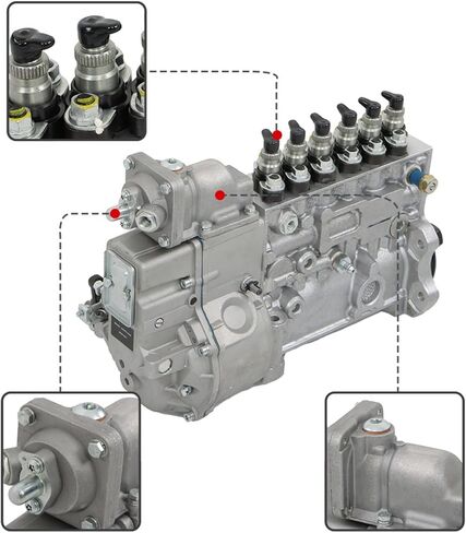 GXYWADY P7100 استبدال مضخة حقن الوقود لرام بيك اب 1996-1998 5.9L ديزل 12 فولت لاستبدال الكمون 6BT in Saudi Arabia