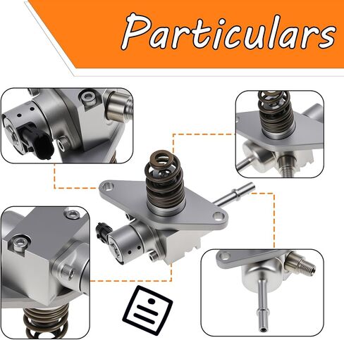 12697966 مضخة الوقود ذات الضغط العالي للحقن المباشر - مجموعة مضخة GDI متوافقة مع GM 2014-2020 GMC Sierra Yukon شيفروليه سيلفرادو سوبربان تاهو كاديلاك إسكاليد استبدال # 12626354 12677004 in Saudi Arabia