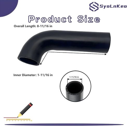 Fuel Filler Neck Hose with Clamps 573-020 Fits Chevrolet C10 C20 C30 Pickup & GMC C1500 C2500 C3500 Pickup 1982-1986 - Replaces FNH169 in Kuwait