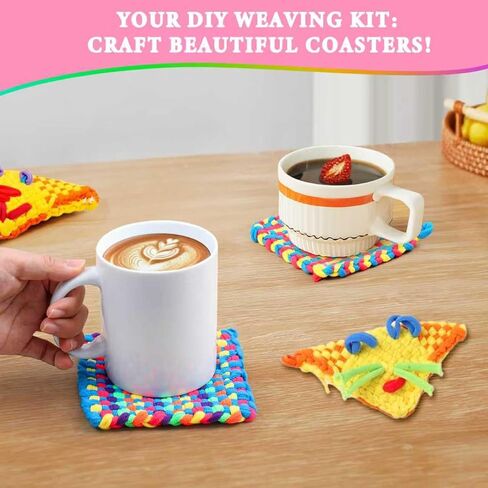 HOMY MART Weaving Loom Kit Toys للأطفال والكبار، حلقات بوثولدر الحرف اليدوية للفتيات الذين تتراوح أعمارهم بين 6 7 8 9 10 11 12، 7 "وعاء حامل تلوح في الأفق مجموعات الحياكة والهدايا للأطفال والمبتدئين، 280 حلقة حرفية in Kuwait