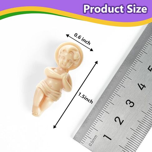 Baby Jesus Figurine 1.5'' King 36 Pack Cake Figure with Gift Bag Resin Mini Jesus Figures Figurines Party Cake Toppers Decorations Religious Gifts Non-Edible Cake Toppers in Saudi Arabia