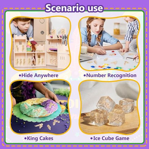 Baby Jesus Figurine 1.5'' King 36 Pack Cake Figure with Gift Bag Resin Mini Jesus Figures Figurines Party Cake Toppers Decorations Religious Gifts Non-Edible Cake Toppers in Saudi Arabia