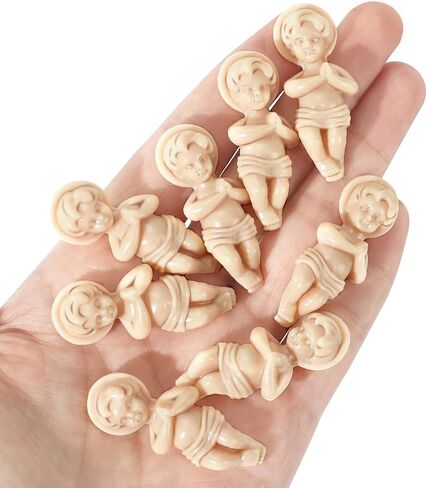 Baby Jesus Figurine 1.5'' King 36 Pack Cake Figure with Gift Bag Resin Mini Jesus Figures Figurines Party Cake Toppers Decorations Religious Gifts Non-Edible Cake Toppers in Saudi Arabia