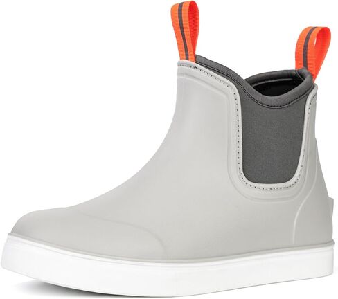 Women's Deck Boots Waterproof Ankle Rain Boots | Outdoor Fishing Garden Boots for Women, Anti-Slip Shoes, Lightweight Comfortable Work Shoes in Saudi Arabia