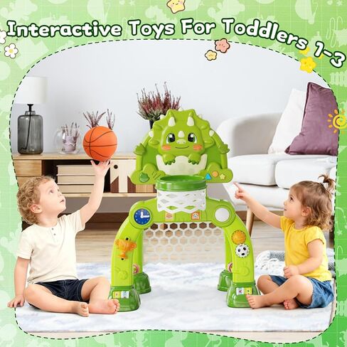 هدف كرة السلة للأطفال الصغار من عمر 1 إلى 3 سنوات، ألعاب أطفال لهدايا الأولاد بعمر عام واحد، لعبة رياضية للأطفال مع موسيقى صوتية خفيفة، ألعاب تفاعلية للأطفال لهدايا عيد الميلاد للأولاد والبنات in Kuwait