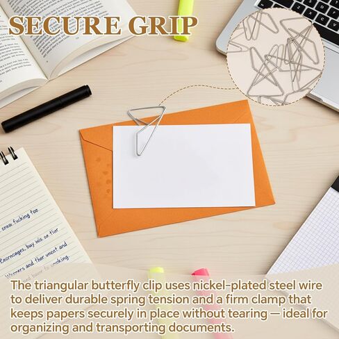 48 Pcs Ideal Paper Clamps Butterfly Clips Large Mental Butterfly Wire 2.56 x 1.69 Inch No. 1 Size Silver Durable Metal Clips for Crafting Sewing Paper Fabric DIY Project Holders in Kuwait