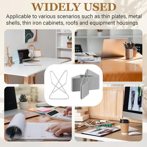 48 Pcs Ideal Paper Clamps Butterfly Clips Large Mental Butterfly Wire 2.56 x 1.69 Inch No. 1 Size Silver Durable Metal Clips for Crafting Sewing Paper Fabric DIY Project Holders in Kuwait