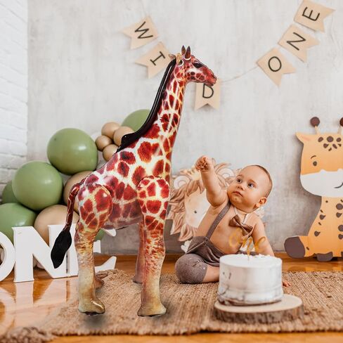 ILILEISURELY Inflatable Giraffe,Realistic Safari Jungle Animal Balloon for Birthday Baby Shower Wedding Party Decorations Wildlife Photo Prop in Saudi Arabia