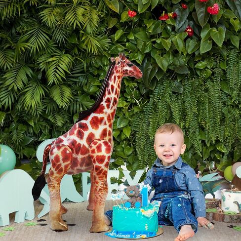 ILILEISURELY Inflatable Giraffe,Realistic Safari Jungle Animal Balloon for Birthday Baby Shower Wedding Party Decorations Wildlife Photo Prop in Saudi Arabia