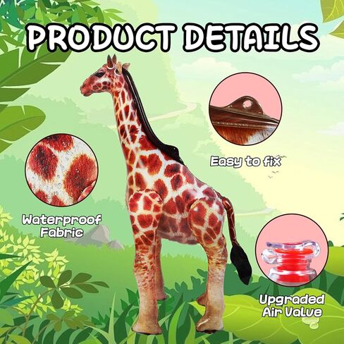 ILILEISURELY Inflatable Giraffe,Realistic Safari Jungle Animal Balloon for Birthday Baby Shower Wedding Party Decorations Wildlife Photo Prop in Saudi Arabia