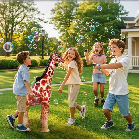 ILILEISURELY Inflatable Giraffe,Realistic Safari Jungle Animal Balloon for Birthday Baby Shower Wedding Party Decorations Wildlife Photo Prop in Saudi Arabia