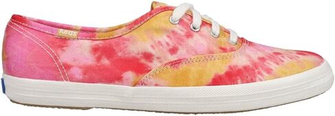 Keds Women's Champion Canvas Lace Up Sneaker, Neon Pink, 6 in Kuwait