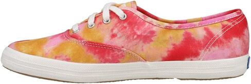 Keds Women's Champion Canvas Lace Up Sneaker, Neon Pink, 6 in Kuwait