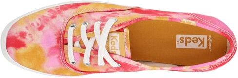 Keds Women's Champion Canvas Lace Up Sneaker, Neon Pink, 6 in Kuwait