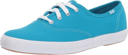 Keds Women's Champion Canvas Lace Up Sneaker, Neon Pink, 6 in Saudi Arabia