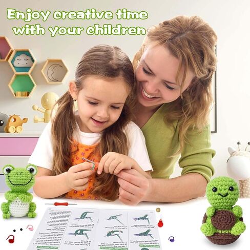 Cvochtty Crochet Kit for Beginners - Easy Crochet Penguin Owl Stuffed Animal Set with Crochet Hooks, Yarn, Knitting Kit for Kids, Craft Kits for Adults Kids with Step-by-Step Video Tutorials xing in Saudi Arabia