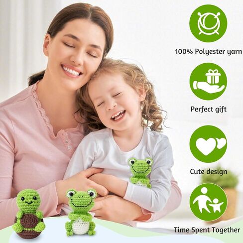 Cvochtty Crochet Kit for Beginners - Easy Crochet Penguin Owl Stuffed Animal Set with Crochet Hooks, Yarn, Knitting Kit for Kids, Craft Kits for Adults Kids with Step-by-Step Video Tutorials xing in Saudi Arabia