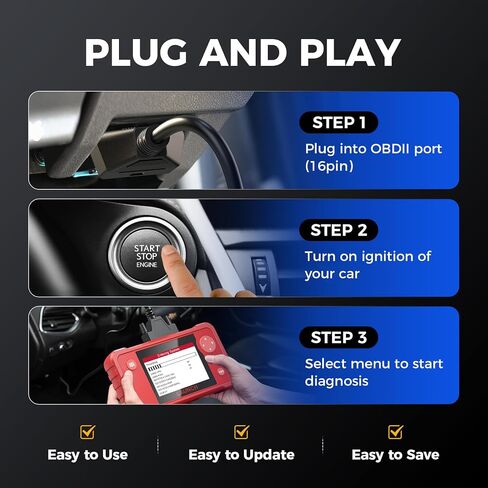 [جديد 2023] LAUNCH X431 Creader VII+ قارئ رموز السيارة، أداة مسح ضوئي كاملة EOBD Obd2 لاختبار المحرك/ناقل الحركة/ABS/ نظام الوسادة الهوائية، تحديث مجاني مدى الحياة in Saudi Arabia