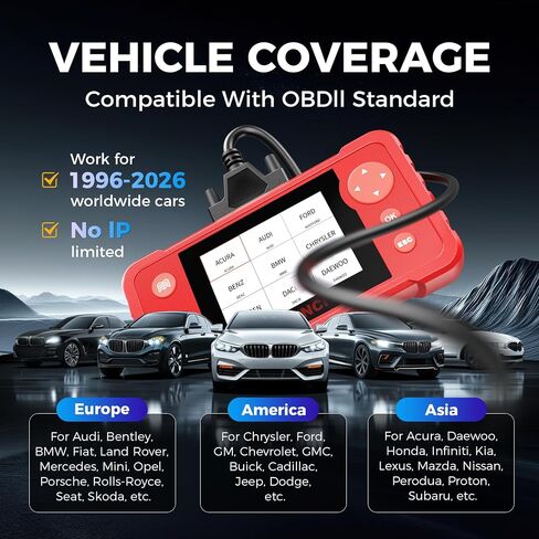 [جديد 2023] LAUNCH X431 Creader VII+ قارئ رموز السيارة، أداة مسح ضوئي كاملة EOBD Obd2 لاختبار المحرك/ناقل الحركة/ABS/ نظام الوسادة الهوائية، تحديث مجاني مدى الحياة in Saudi Arabia