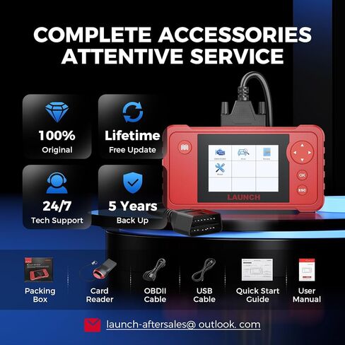 [جديد 2023] LAUNCH X431 Creader VII+ قارئ رموز السيارة، أداة مسح ضوئي كاملة EOBD Obd2 لاختبار المحرك/ناقل الحركة/ABS/ نظام الوسادة الهوائية، تحديث مجاني مدى الحياة in Saudi Arabia