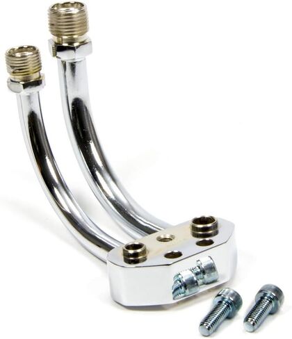 A/C Compressor Adapter | Line Manifold Chrome | 2-Port Steel | Chrome Plated | Each in Saudi Arabia