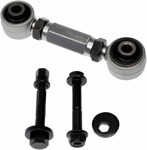 KarParts360 For Dodge Caliber 2007 08 09 10 11 2012 Alignment Toe Arm | Steel Material | Steel, Rubber Bushing Material | Black | Adjustable | Replacement For 5105270AB, 5105270AC in Saudi Arabia