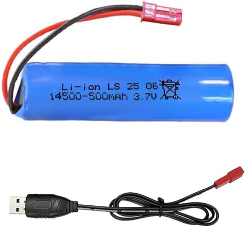 حزمة بطارية قابلة لإعادة الشحن 18650 مع كابل شاحن USB، بطارية قابلة لإعادة الشحن 3.7 فولت 3000 مللي أمبير في الساعة، قابس PH 2pin 18650 بطاريات للسيارات الكهربائية والمروحة الصغيرة والأجهزة الإلكترونية إلخ in Kuwait