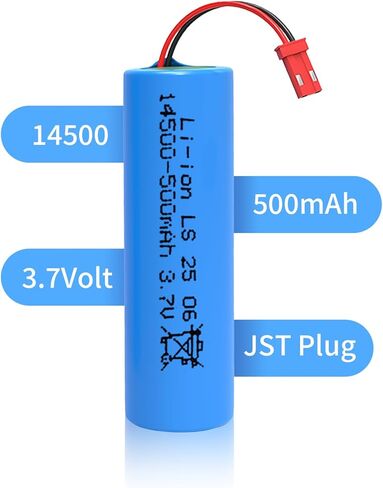 حزمة بطارية قابلة لإعادة الشحن 18650 مع كابل شاحن USB، بطارية قابلة لإعادة الشحن 3.7 فولت 3000 مللي أمبير في الساعة، قابس PH 2pin 18650 بطاريات للسيارات الكهربائية والمروحة الصغيرة والأجهزة الإلكترونية إلخ in Kuwait