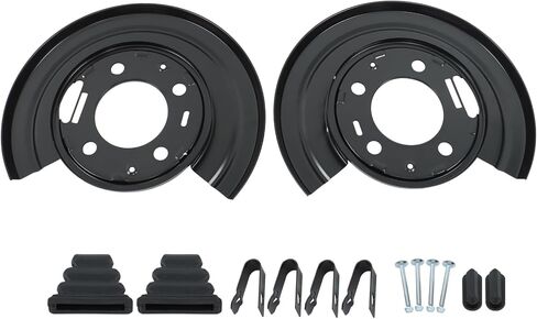 Silscvtt 2pcs Rear Brake Dust Shield Splash Replacement for Ford Excursion F250 F350 F450 F550 Super Duty 1999-2015 924-212 in Saudi Arabia