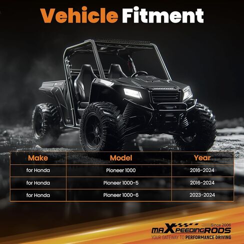لوحة حامل ونش maxpeedingrods لسيارة Honda Pioneer 1000/1000-5 2016-2024 و1000-6 2023-2024 مطلية بالمسحوق in Kuwait