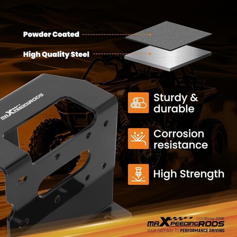 لوحة حامل ونش maxpeedingrods لسيارة Honda Pioneer 1000/1000-5 2016-2024 و1000-6 2023-2024 مطلية بالمسحوق in Kuwait