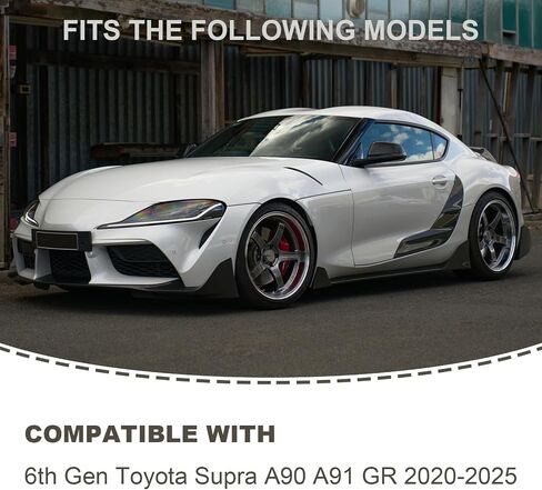 Real Carbon Fiber Hood Air Vent Cover Compatible with 6th Gen Toyota Supra GR A90 A91 MK5 2020-2025, Front Bonnet Air Outlet Scoop Cover Exterior Accessories in Saudi Arabia