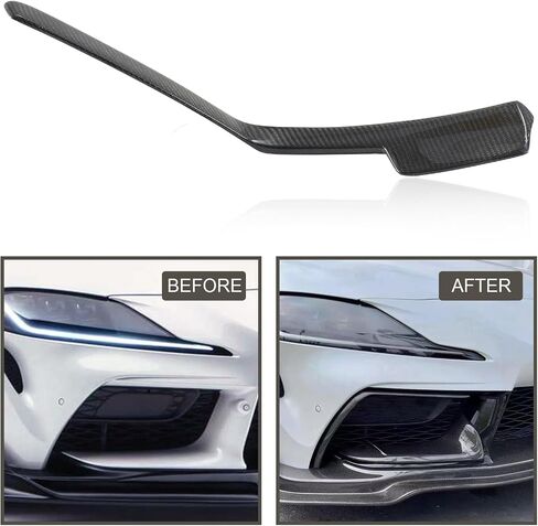 Real Carbon Fiber Hood Air Vent Cover Compatible with 6th Gen Toyota Supra GR A90 A91 MK5 2020-2025, Front Bonnet Air Outlet Scoop Cover Exterior Accessories in Saudi Arabia