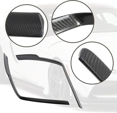 Real Carbon Fiber Hood Air Vent Cover Compatible with 6th Gen Toyota Supra GR A90 A91 MK5 2020-2025, Front Bonnet Air Outlet Scoop Cover Exterior Accessories in Saudi Arabia
