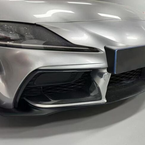 Real Carbon Fiber Hood Air Vent Cover Compatible with 6th Gen Toyota Supra GR A90 A91 MK5 2020-2025, Front Bonnet Air Outlet Scoop Cover Exterior Accessories in Saudi Arabia