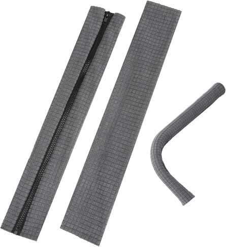 Office Chair Armrest Covers, Zipper Chair Slipcover, Office Removable Arm Rest Covering, Stretch Chair Armrest Covers, Office Seat Hand Rest Protector, Arm Covers Protectors for Office Chair(Grey) in Saudi Arabia
